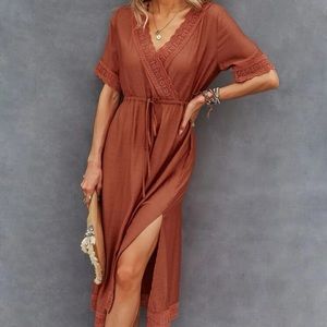 SHEIN Lace Trim Dress